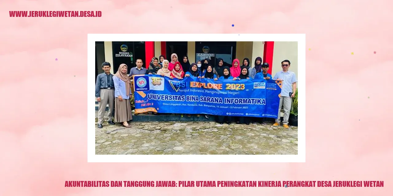 Akuntabilitas dan Tanggung Jawab: Pilar Utama Peningkatan Kinerja Perangkat Desa Jeruklegi Wetan