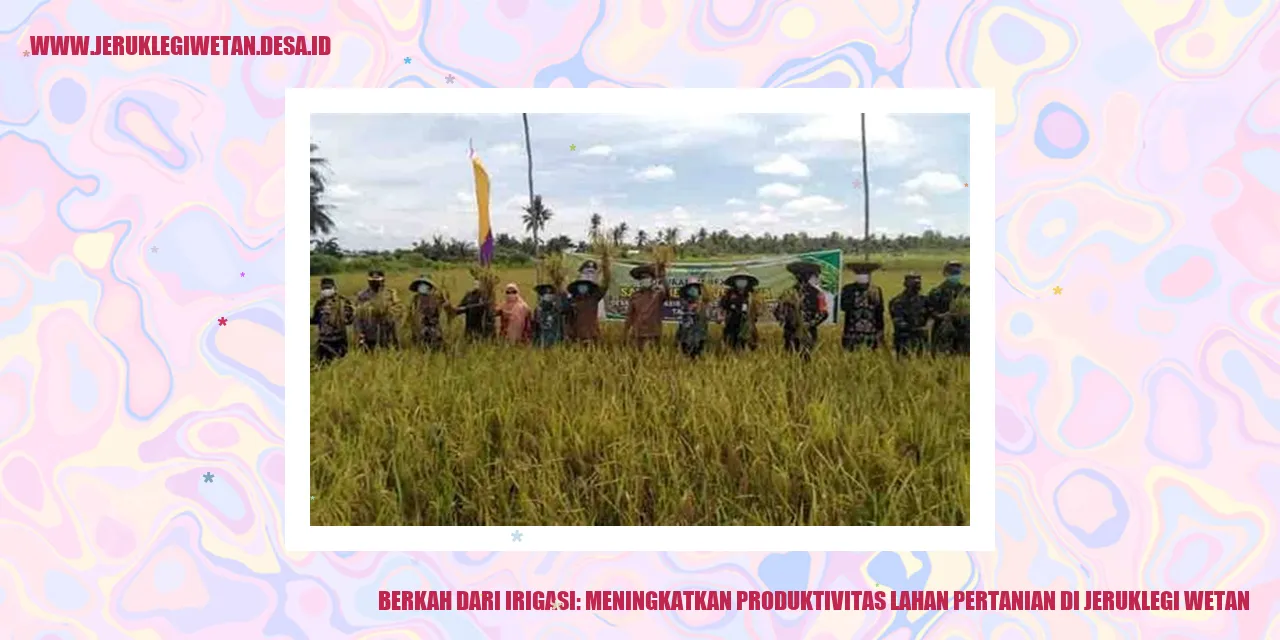Berkah dari Irigasi: Meningkatkan Produktivitas Lahan Pertanian di Jeruklegi Wetan