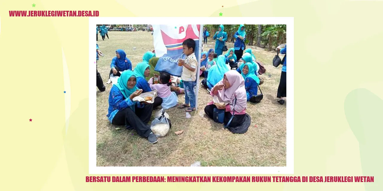 Bersatu dalam Perbedaan: Meningkatkan Kekompakan Rukun Tetangga di Desa Jeruklegi Wetan