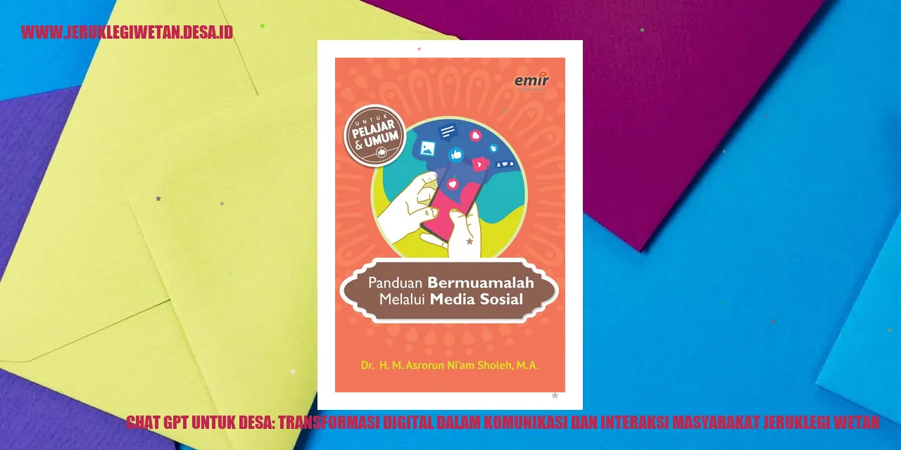 Chat GPT untuk Desa: Transformasi Digital dalam Komunikasi dan Interaksi Masyarakat Jeruklegi Wetan