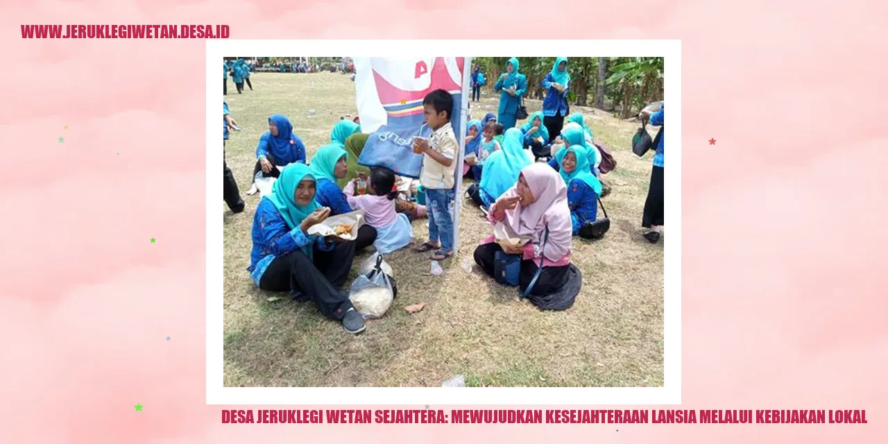 Kesejahteraan Lansia dalam Desa