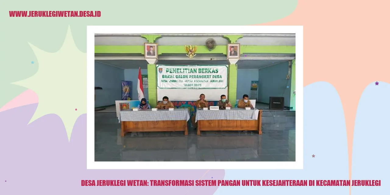 Desa Jeruklegi Wetan: Transformasi Sistem Pangan untuk Kesejahteraan di Kecamatan Jeruklegi
