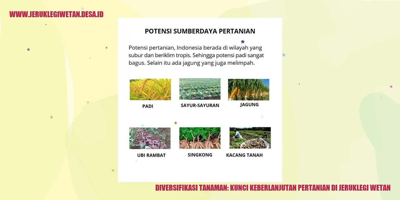 Diversifikasi Tanaman: Kunci Keberlanjutan Pertanian di Jeruklegi Wetan