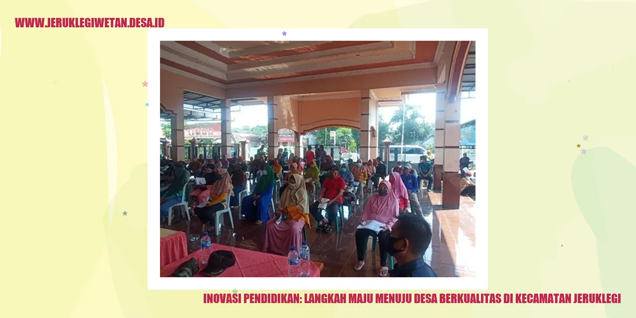 Inovasi Pendidikan: Langkah Maju Menuju Desa Berkualitas di Kecamatan Jeruklegi