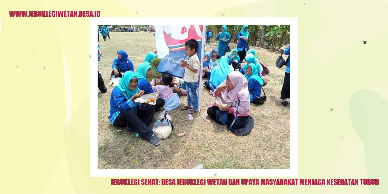 Jeruklegi Sehat: Desa Jeruklegi Wetan dan Upaya Masyarakat Menjaga Kesehatan Tubuh