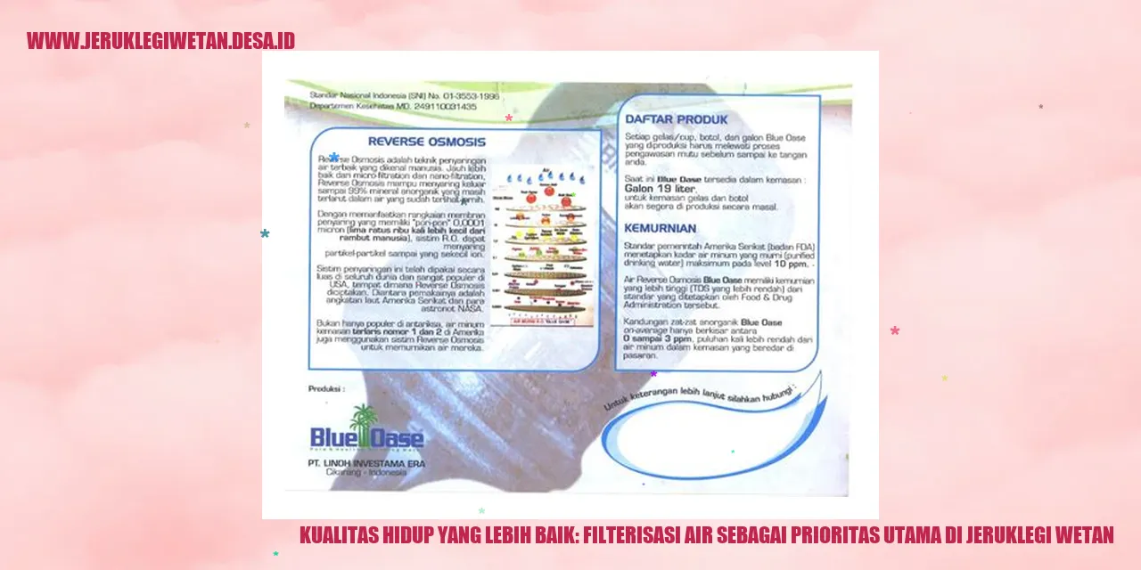 Peningkatan Kualitas Air Jeruklegi Wetan