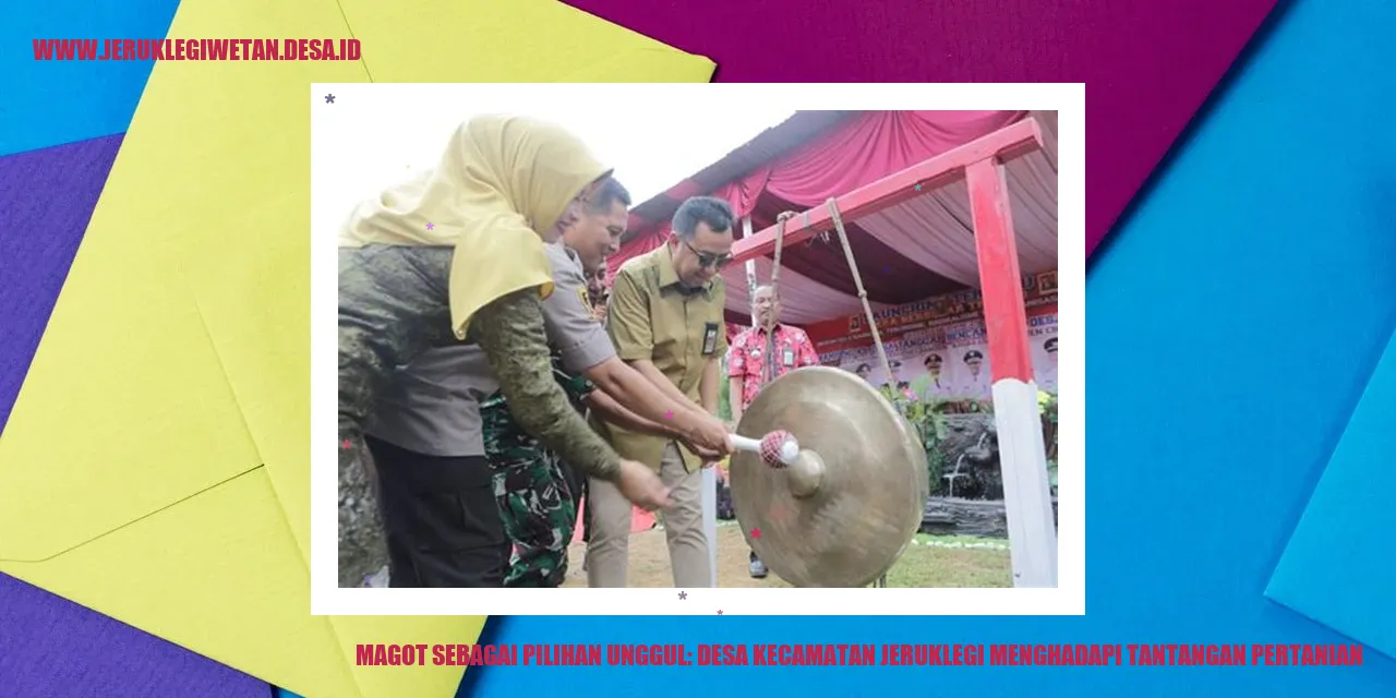 Magot Sebagai Pilihan Unggul: Desa Kecamatan Jeruklegi Menghadapi Tantangan Pertanian