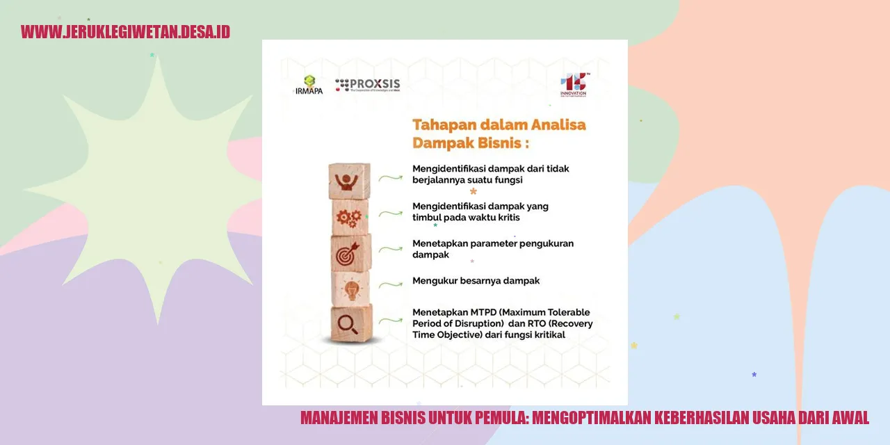 Manajemen Bisnis untuk Pemula: Mengoptimalkan Keberhasilan Usaha dari Awal