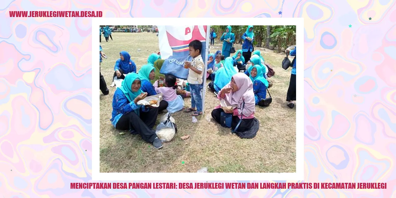 Menciptakan Desa Pangan Lestari: Desa Jeruklegi Wetan dan Langkah Praktis di Kecamatan Jeruklegi