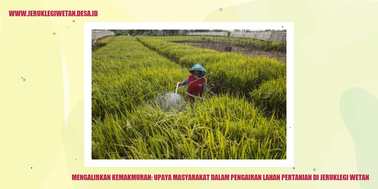 Pengairan Terpadu di Jeruklegi Wetan