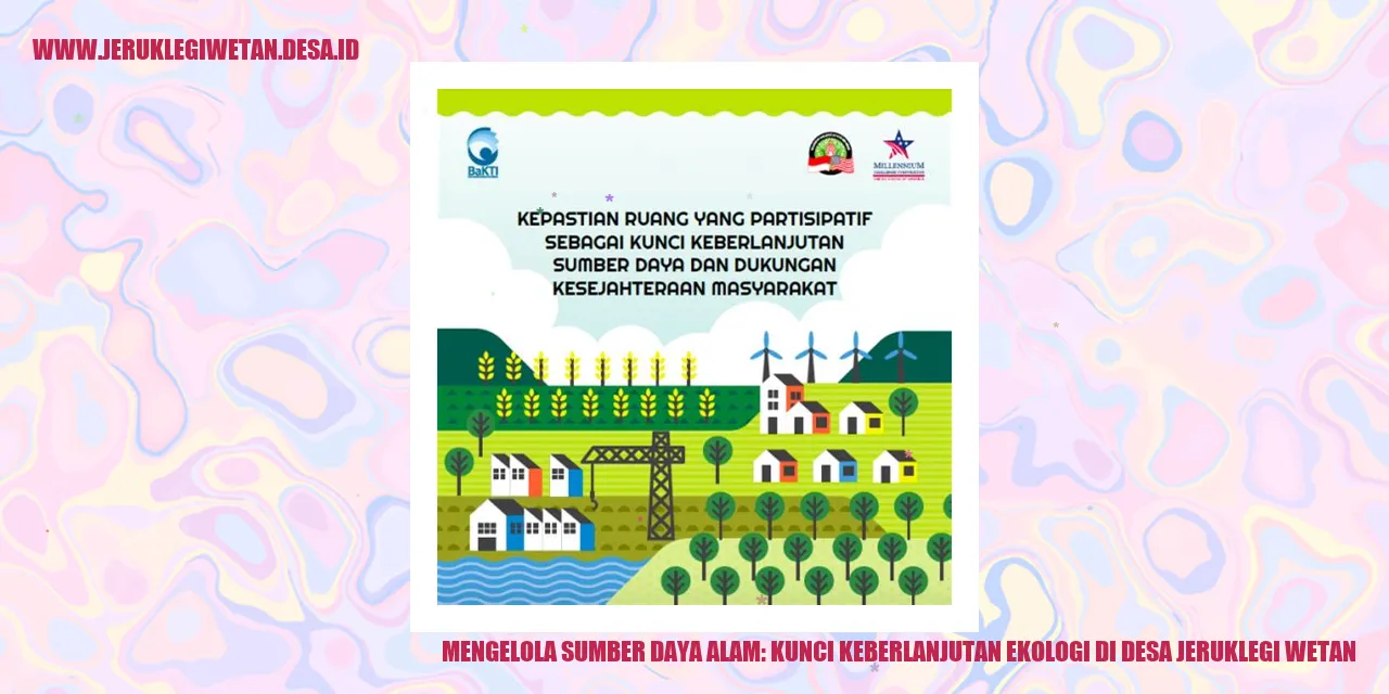 Keberlanjutan Ekologi Desa Jeruklegi Wetan