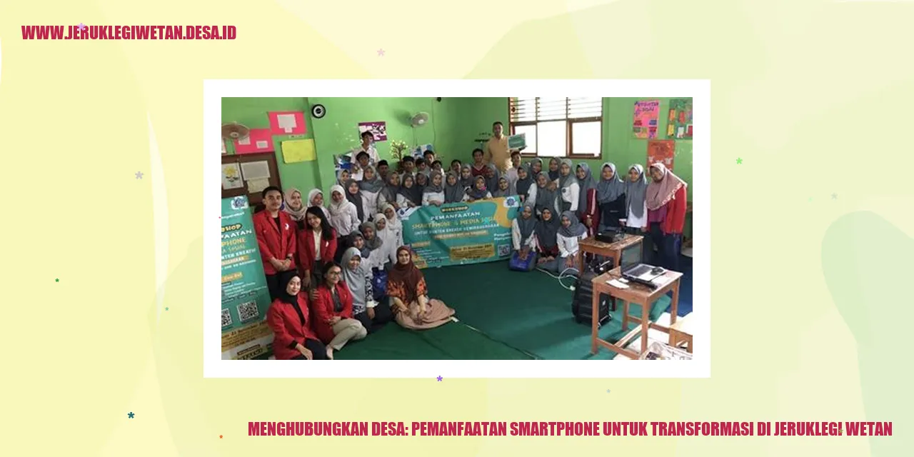 Menghubungkan Desa: Pemanfaatan Smartphone untuk Transformasi di Jeruklegi Wetan