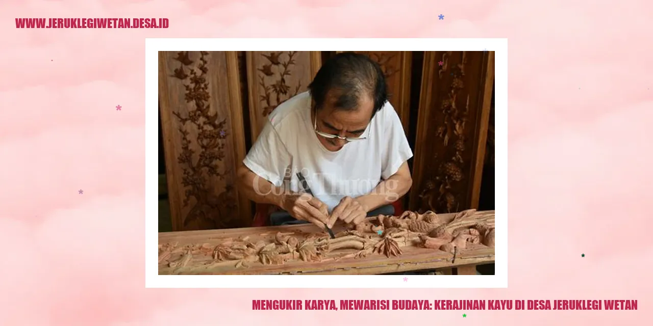 Mengukir Karya, Mewarisi Budaya: Kerajinan Kayu di Desa Jeruklegi Wetan