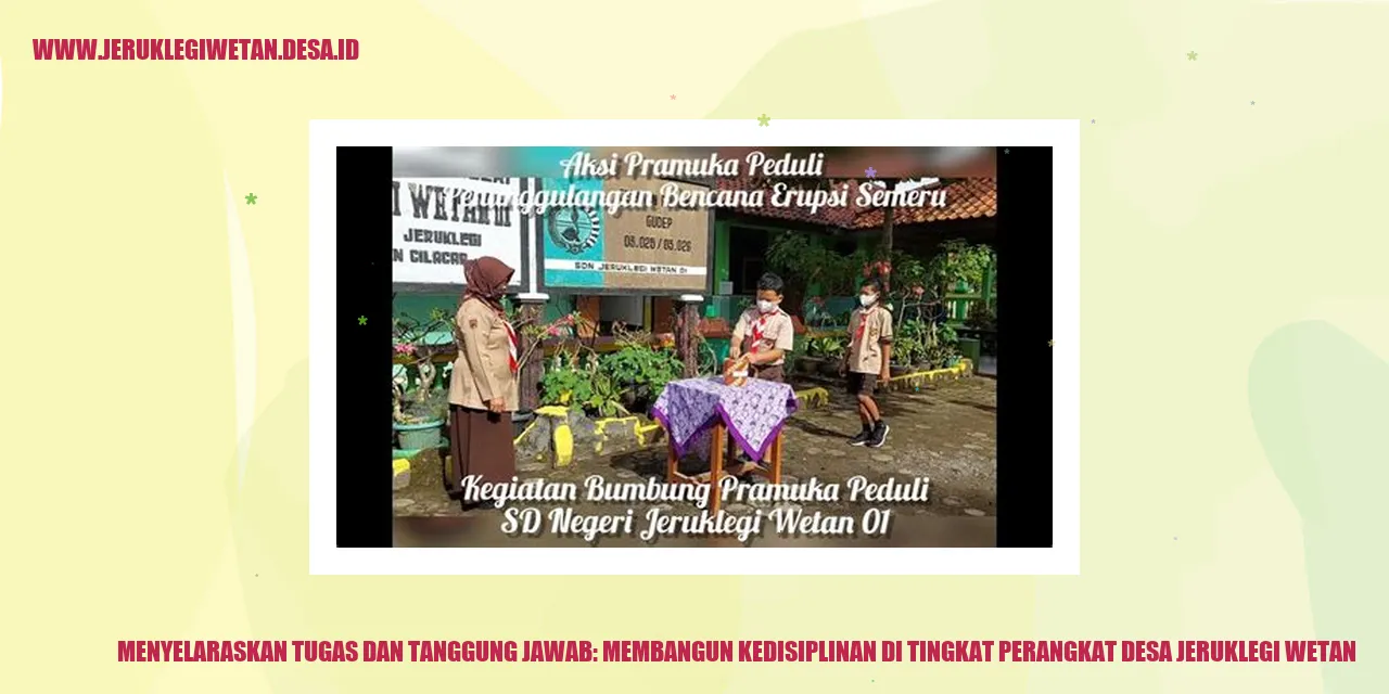Membangun Kedisiplinan di Desa Jeruklegi Wetan