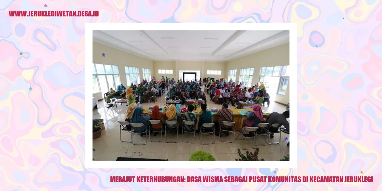 Merajut Keterhubungan: dasa wisma sebagai Pusat Komunitas di Kecamatan Jeruklegi