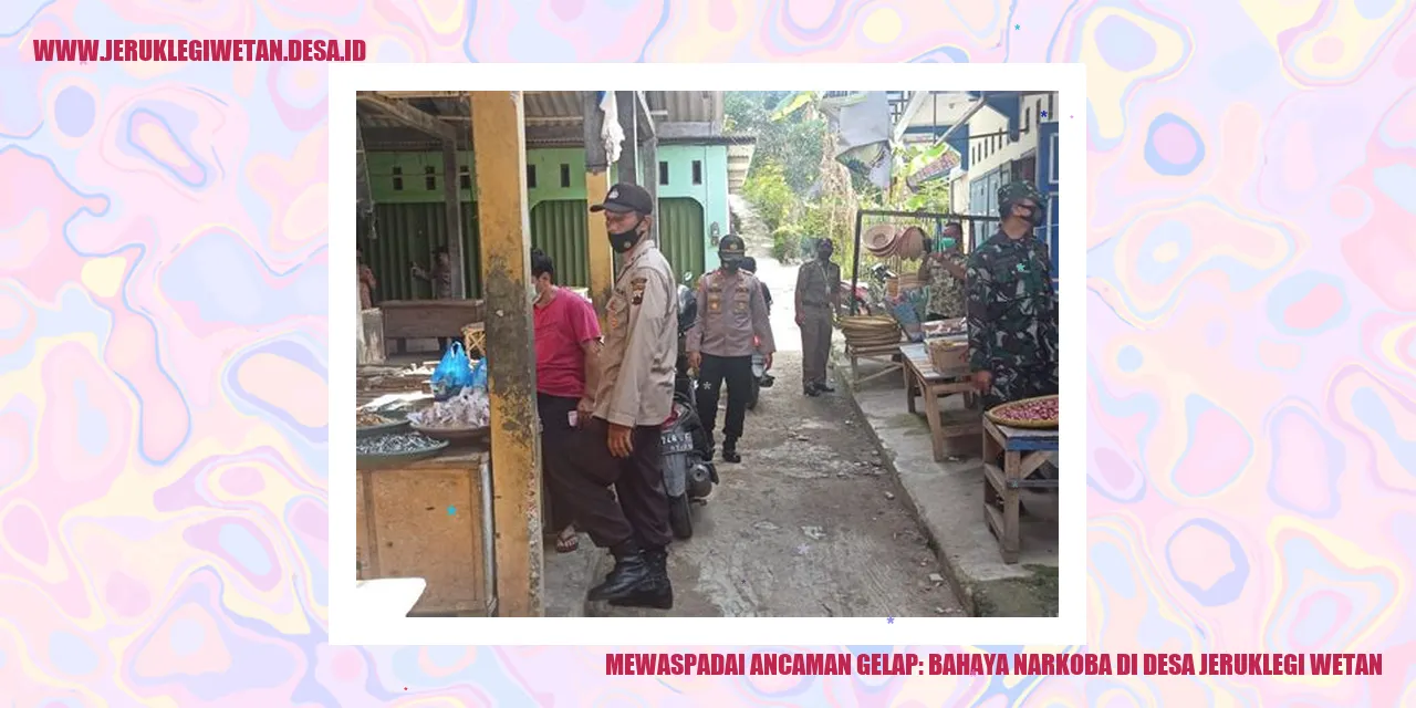 Mewaspadai Ancaman Gelap: Bahaya Narkoba di Desa Jeruklegi Wetan