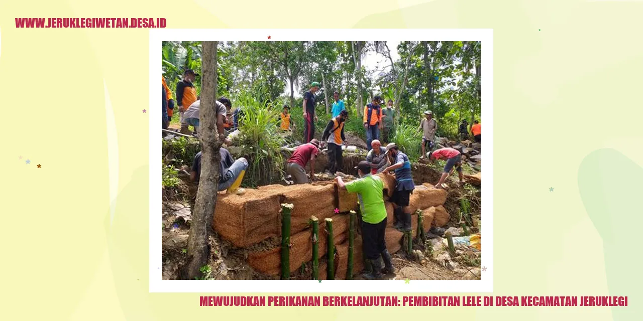 Mewujudkan Perikanan Berkelanjutan: Pembibitan Lele di Desa Kecamatan Jeruklegi