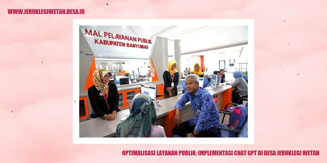 Optimalisasi Layanan Publik: Implementasi Chat GPT di Desa Jeruklegi Wetan