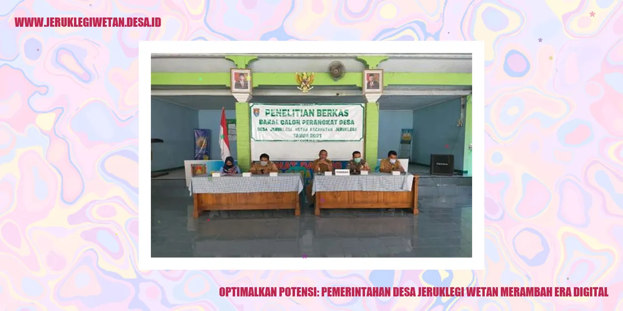 Optimalkan Potensi: Pemerintahan Desa Jeruklegi Wetan Merambah Era Digital