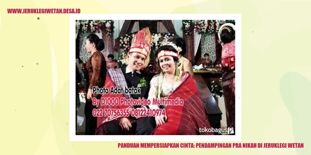 Panduan Mempersiapkan Cinta: Pendampingan Pra Nikah di Jeruklegi Wetan