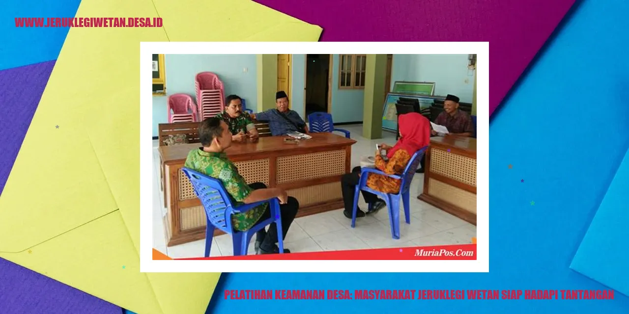 Pelatihan Keamanan Desa: Masyarakat Jeruklegi Wetan Siap Hadapi Tantangan