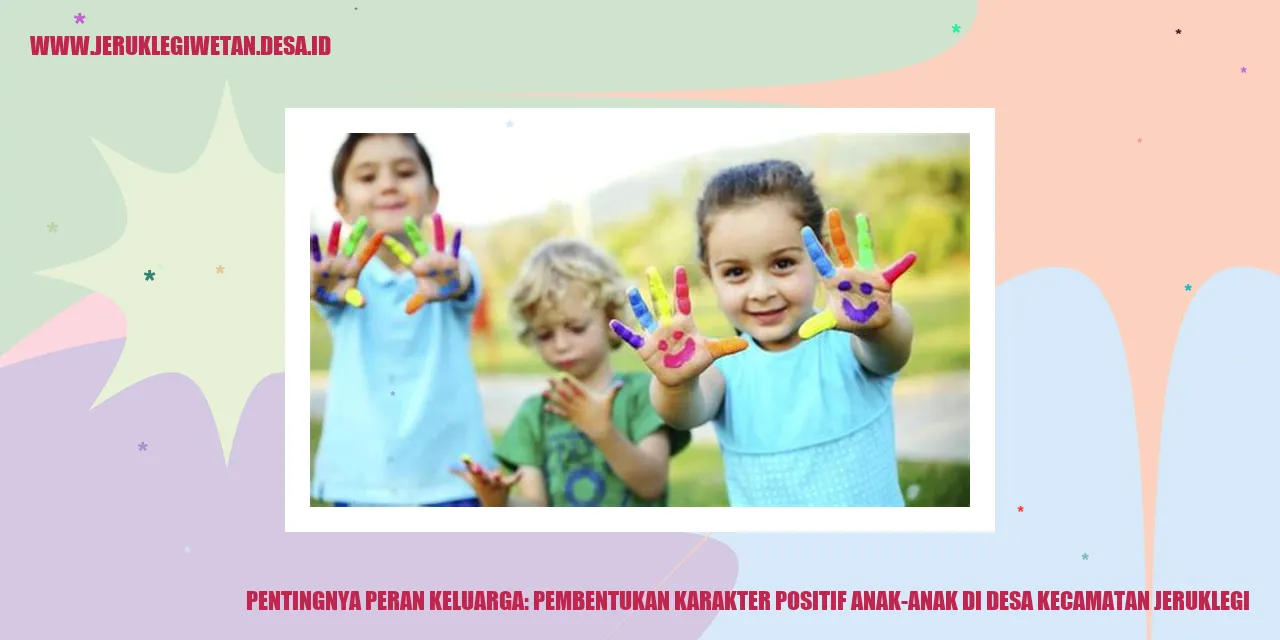 Peranan Keluarga Formasi Karakter Anak