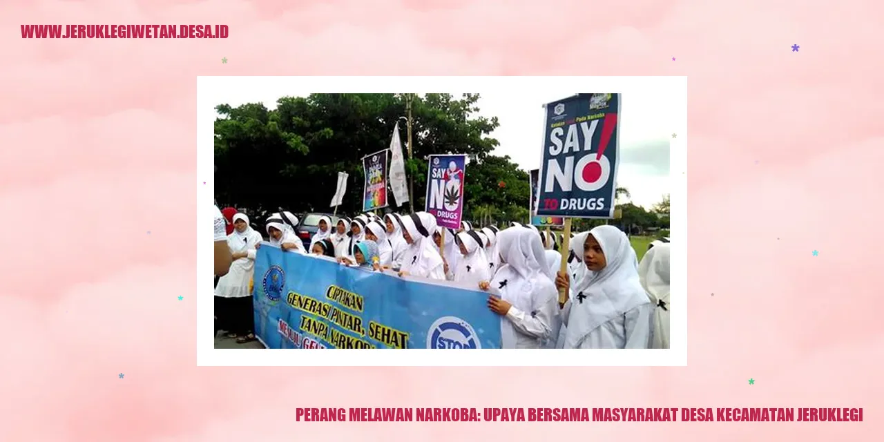 Perang Melawan Narkoba: Upaya Bersama Masyarakat Desa Kecamatan Jeruklegi