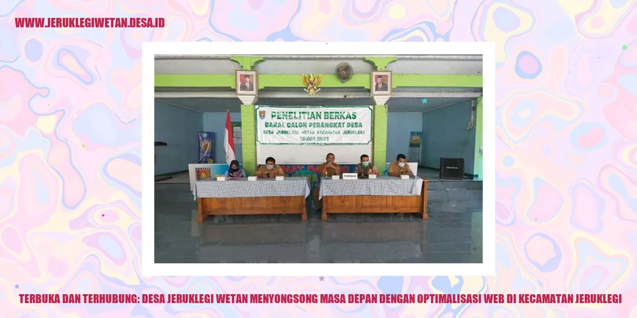 Mengoptimalkan Pemanfaatan Web untuk Masa Depan Desa Jeruklegi Wetan